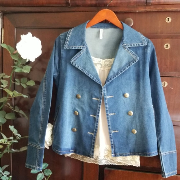 Denim jean jacket boutique purchased by leshop - Picture 1 of 8